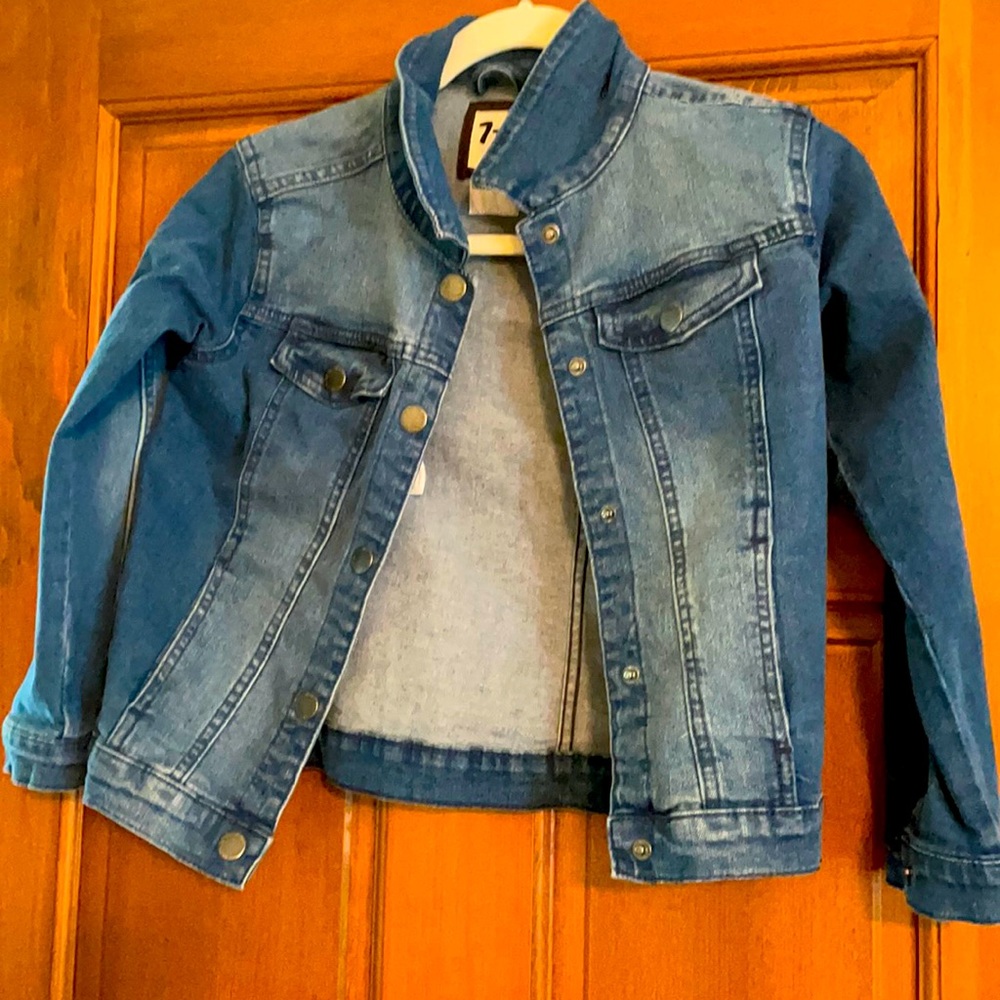 Girls denim jackets size 7-8